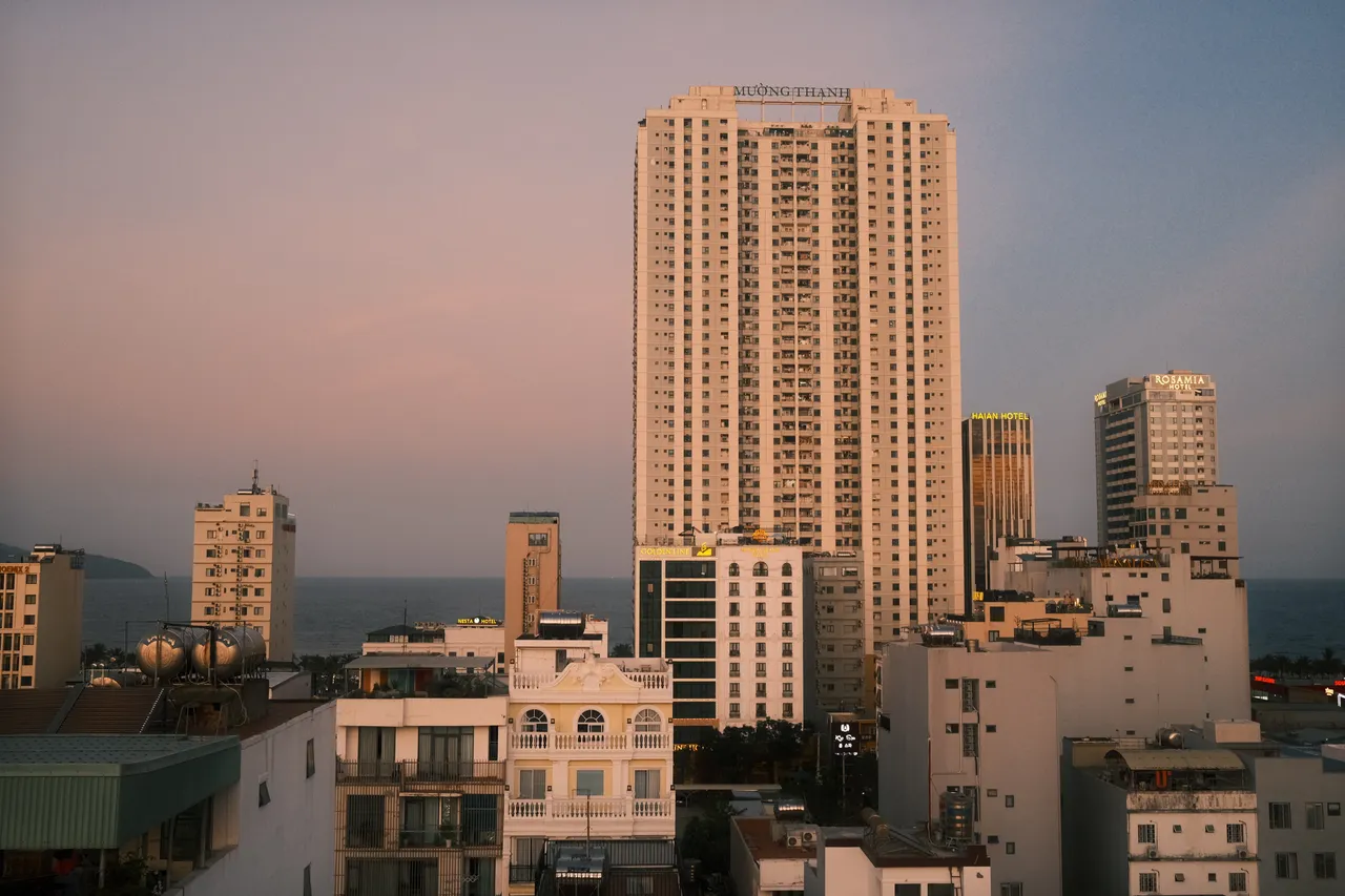View of the nearby buildings
