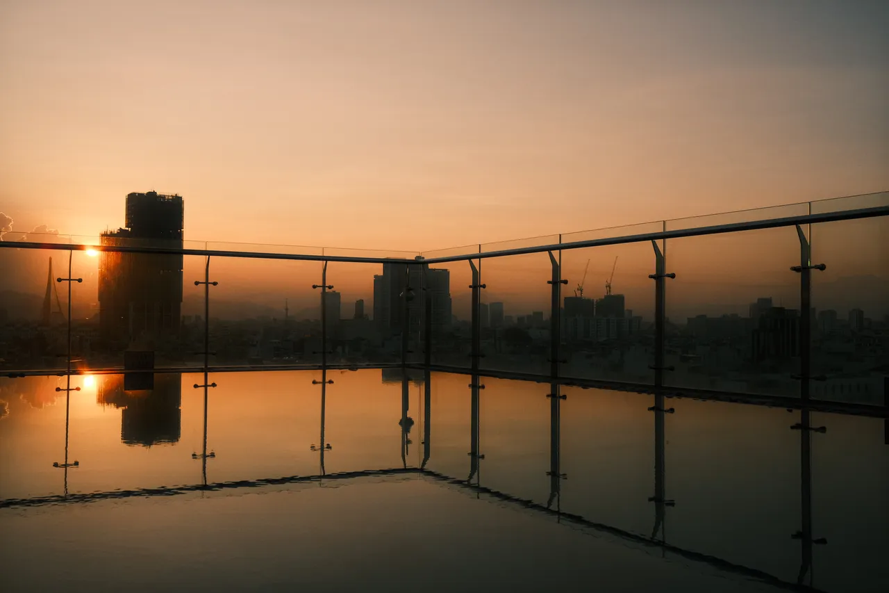 Sunset view from my hotel